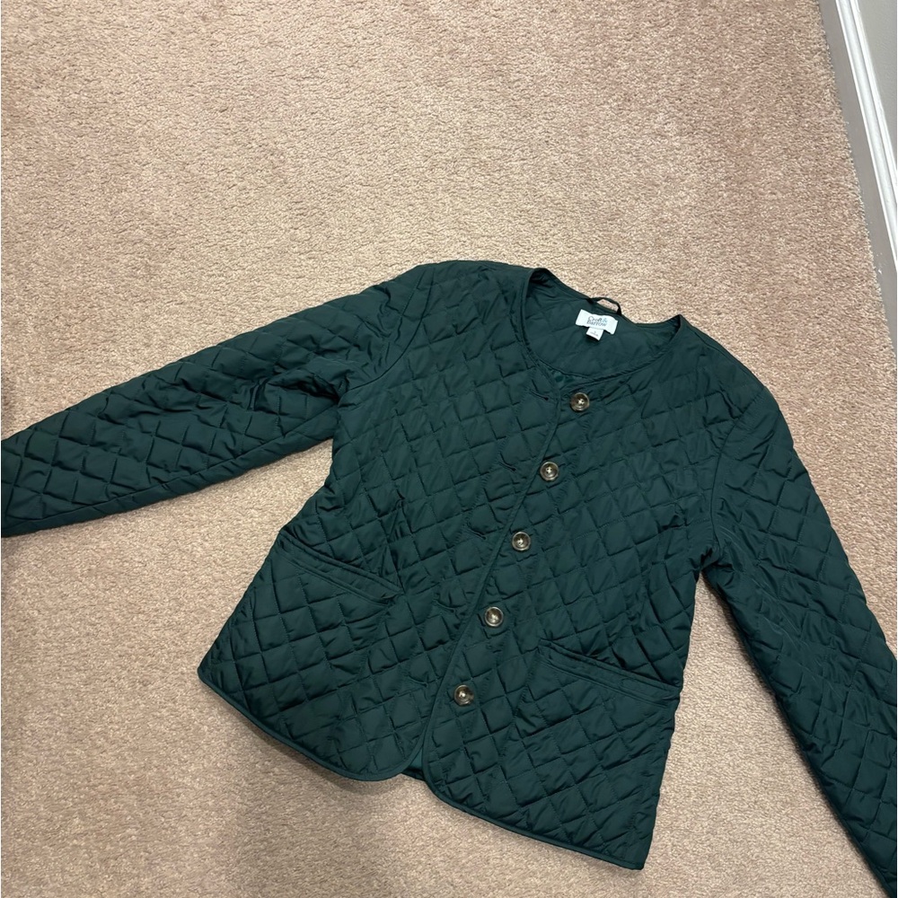 Croft and Barrow Quilted Jacket - Dark Green